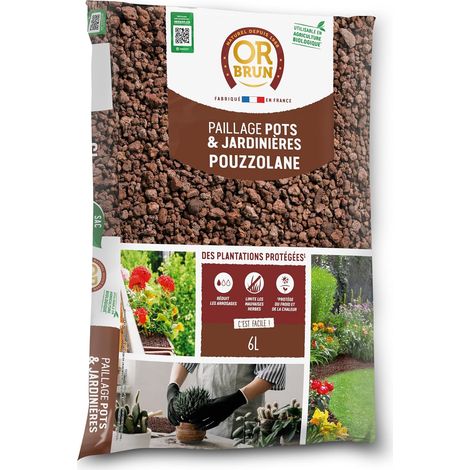 Or Brun Paillage de Pouzzolane - 6L - Protection des Plantes - Pots & Jardinières OBRPPOU6U (1/5)