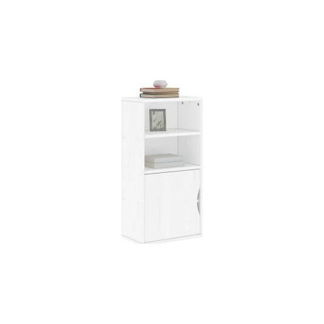 Armoire latérale ODDA blanc 40x24x79 bois massif pin (1/5)