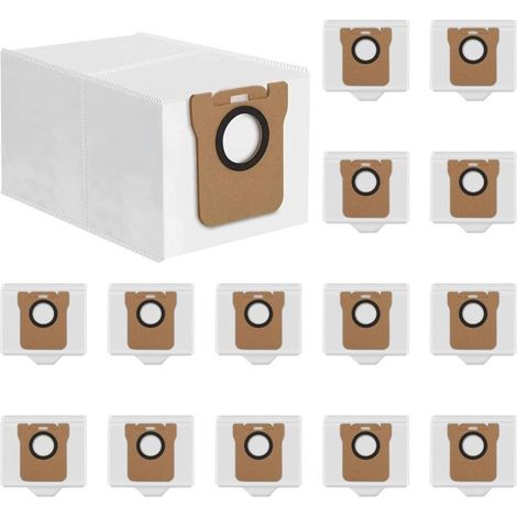 15 Pièces Sacs à Poussière pour Dreame L10s Ultra/ L10 Ultra/L20 Ultra Sacs à Poussière de Rechange pour Xiaomi X10+ / X20+ Robot Aspirateur Accessoires (2.5L) (1/5)