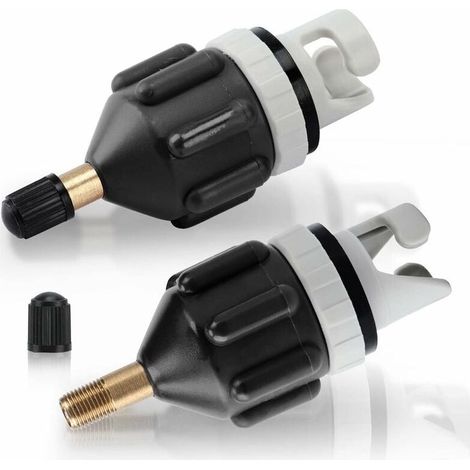 Kit d'adaptation pour kayak 2 pièces, valve d'adaptation Sup, convertisseur de pompe de gonflage pour canoës, stand-up paddleboards (1/5)