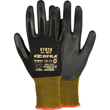 Guantes de trabajo Cofra Synto - 11 (XXL) - Nero