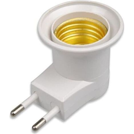 Adaptateur de lumière de prise de courant LED mural E27 convertisseur de support d'ampoule prise ue (1/4)