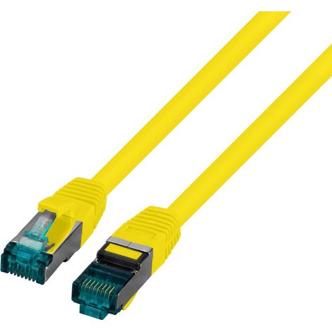 Cordon de brassage RJ45 S/FTP cat. 6A LSZH jaune 2 m