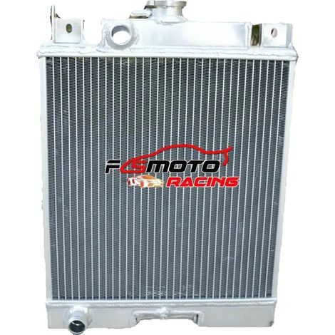 Radiador de aluminio, tamaño del núcleo 350 mm × 330 mm × 40 mm, tamaño total 445 mm × 406 mm × 50 mm, diámetro de entrada/salida Φ1,125", 2 filas, compatible con Suzuki Swift GTI 1989-1994 (1/5)