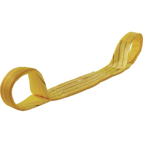 Eslinga  plana  DIN  EN 1492-1  L.6m  amarilla  Capacidad  de  carga  simple  3000kg  TECWERK (1/3)