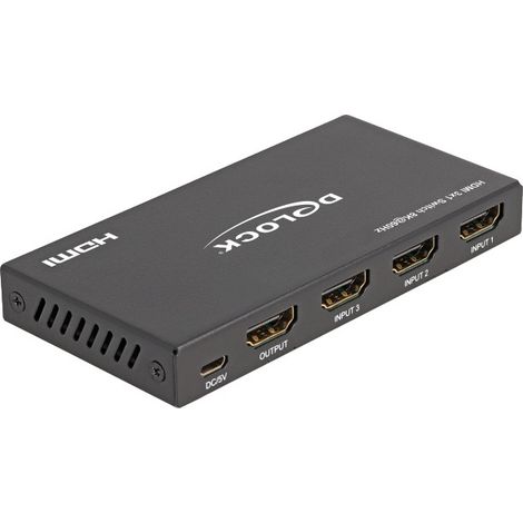 DeLOCK Commutateur HDMI 3x entrées HDMI vers 1x commutateur HDMI 8k 60 Hz (1/2)