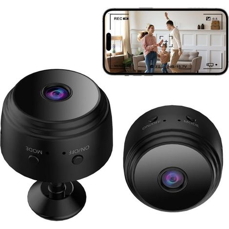 Caméra espion WiFi 1080p, mini caméra cachée intérieur, détection mouvement, enregistrement, sécurité domestique (1/5)