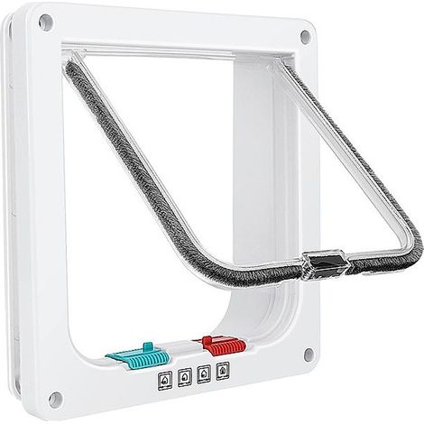 Chatière étanche avec verrouillage 4 positions pour fenêtre, porte coulissante et mur fin, taille M (1/4)