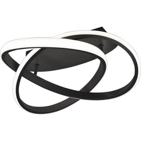 Plafoniera LED integrata RL Course nera 45 cm 3000K (1/2)