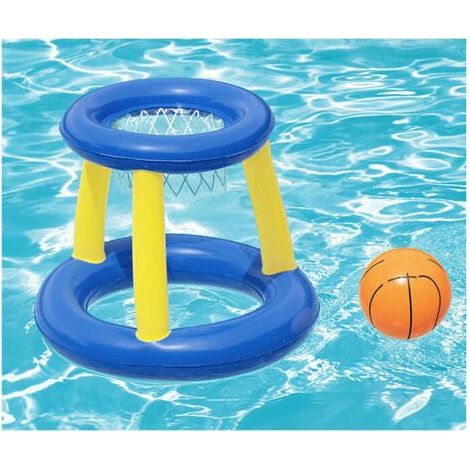 Set di basket gioco gonfiabile piscina galleggiante, arancione (1/5)