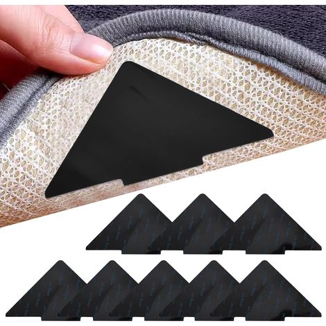 8 Pièces Tapis Coins De Tapis,Autoadhésifs,Polyuréthane PU,Réutilisables,Intérieur (1/5)