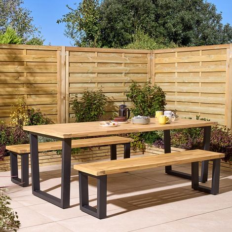 Rowlinson Stockholm 6 Seat Dining Set (1/5)