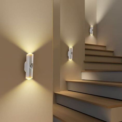 Lampe à détecteur de mouvement intelligent - Projecteur - Lampe magnétique auto-adhésive rechargeable pour la maison - Veilleuse pour chambre (1/3)