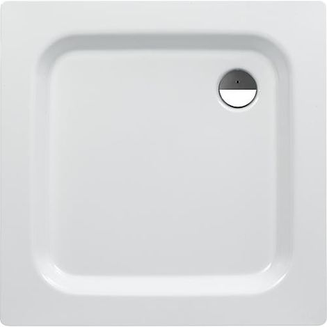 Receveur de douche ERAM carré 800x65x800 mm acier émaillé, blanc (1/3)