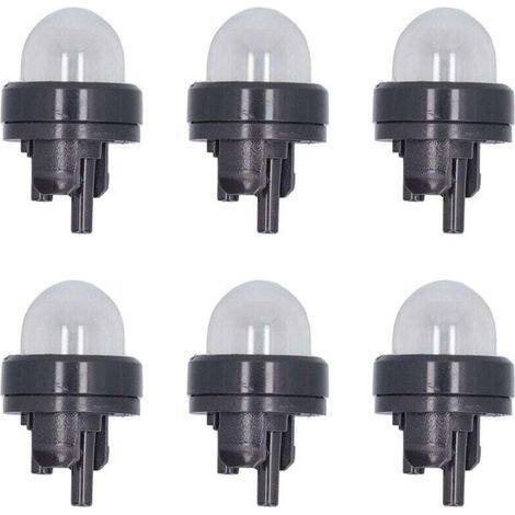 Ampoule d'huile de Tronçonneuse, Pièces de Rechange en Plastique et Caoutchouc 188-512, Taille Compacte, Ensemble d'ampoules d'amorçage 6 Pièces pour Petit Moteur 2 Temps (1/4)