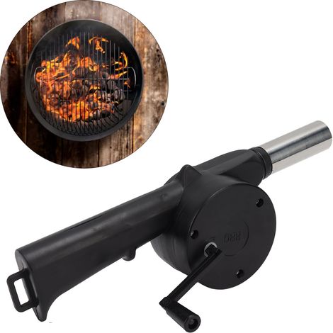 Ventilador de parrilla miniatura con manivela [ABS], caja para cerveza de cuero sintético PU, enganche para cinturón (1/5)