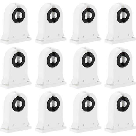 12 Pcs T8 Support de Lumière Fluorescente G13 Base de Lampe (1/5)