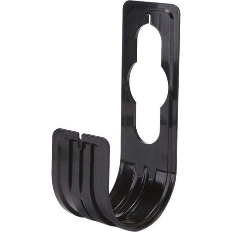 Wandmontierter Schlauchhalter – Flexibel und ausziehbar – Für Garten- und Außenwasserhähne – Schwarz – 1 Stück (1/5)