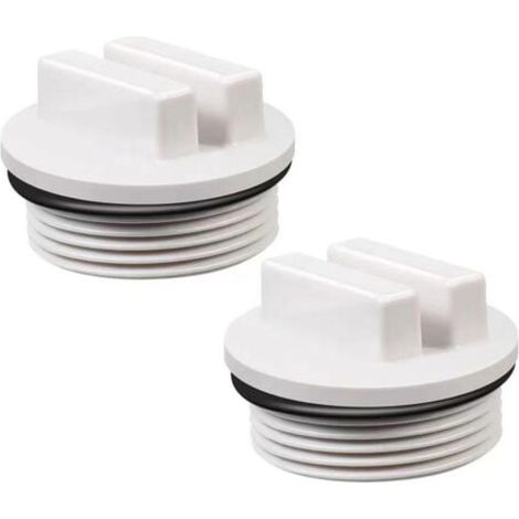 Poolfilter und Frostschutzstopfen mit O-Ring zum Überwintern von Pools, kompatibel mit den meisten Poolfiltern (2er-Pack) (1/4)