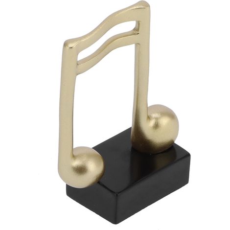 Moderne nordische Deko-Musiknoten-Statue, minimalistisches Ornament, musikalisches Symbol, Skulptur für das Büroregal (1/5)