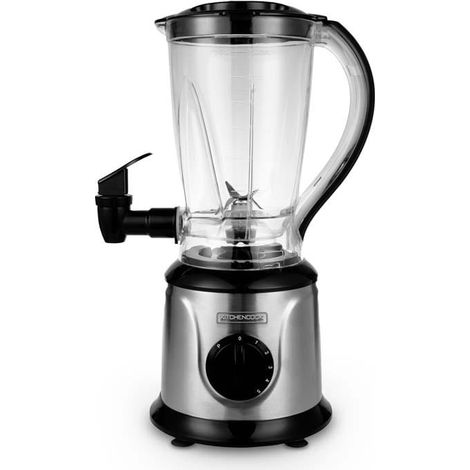 Licuadora de acero inoxidable de 500 W con grifo y molinillo Kitchencook JUICE HUB