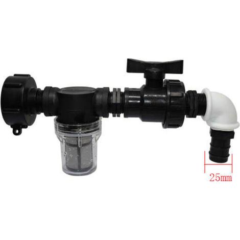 Adattatore per serbatoio IBC con filtro, adattatore per tubo da giardino/25 mm (1/5)