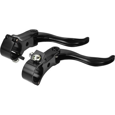 Set di 1 paio di leve freno a disco per mountain bike – 24 mm in lega di alluminio – nere – accessorio per ciclismo