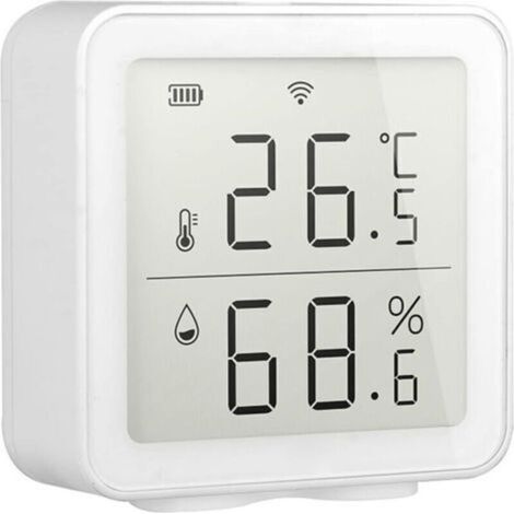 Detector de humedad inalámbrico WiFi – Alimentado por 3 pilas AA – Monitoreo remoto a través del móvil – Compatible con Alexa (1/4)