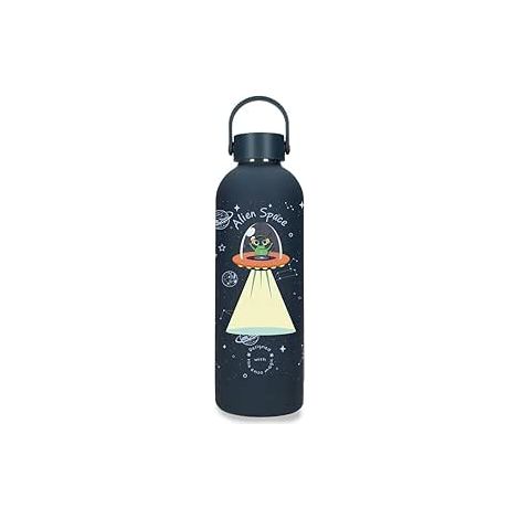 Botella Termica de Acero Inoxidable Negro Enso Magical Alien Space 500ml 7x23cms