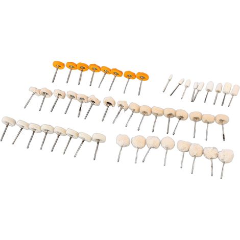 50-teiliges Polierkopf-Set mit 3-mm-Dorn, Polierscheibe, Minibürste und Zubehör für Heimwerker (1/5)