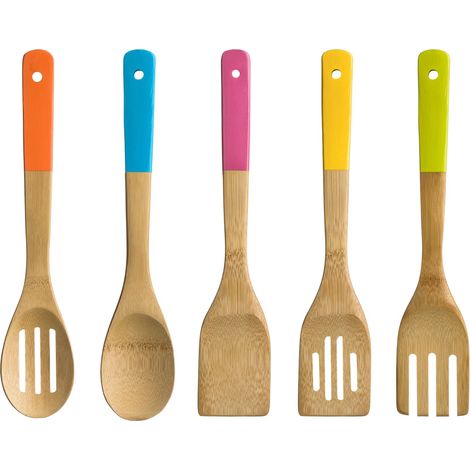 Premier Housewares 5pc Bamboo Kitchen Utensil Set