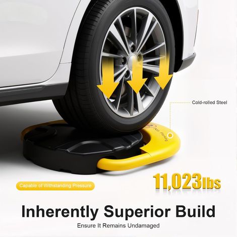 Barrière de parking, télécommande de 50 m, verrouillage de parking pliable, verrouillage de parking avec alarme, verrouillage automatique de stationnement, anti-collision bras pivotant à 180°