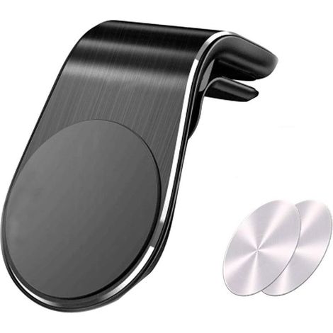 Support Voiture Magnétique à Grille d'aération Support Téléphone Voiture Universel pour iPhone XS XS Max XR X 8 Plus 7 Plus, Galaxy S10 S10+ S9+ Huawei P30 Pro P9 P10 and More (1/5)