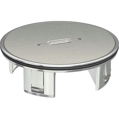 OBO Bettermann Tubo con placa de cubierta Ø110mm fundición a presión de cinc niquelado, 7428140