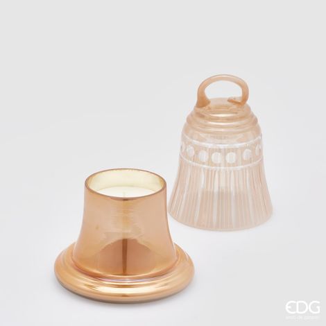 EDG Enzo De Gasperi Candela Campana H 18 Cm D 13 Cm Salmone