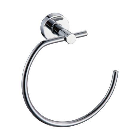 DianHydro Diosa Porta asciugamani ad anello in metallo 16 cm con fissaggio a parete e viti incluse, accessori per il bagno porta salviette (1/3)