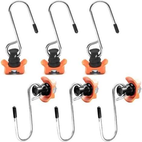 6 Pièces Crochet Aéro pour Rail, Rail Arrimage, avec Crochet pour Rail D'arrimage Aéronautique, pour Accrocher des Objets Jusqu'à 50 Kg, Anneau Arrimage (1/5)