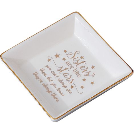 Vide-Poches - Plateau de Rangement pour Bijoux et Petits Objets - Pour Salle de Bain Bureau Coiffeuse - 1 Pièce (1/5)