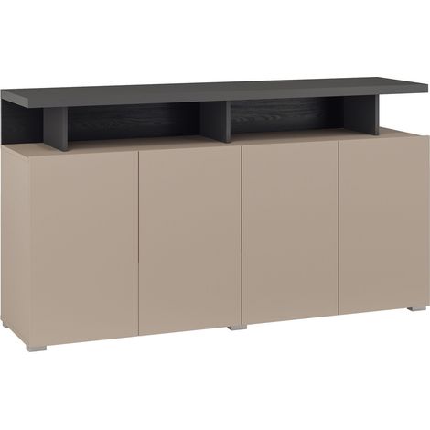 Aparador Virvele 101, Congo + Antracita, 84x153cm, Número de puertas: 440cm, Aglomerado laminado (1/4)