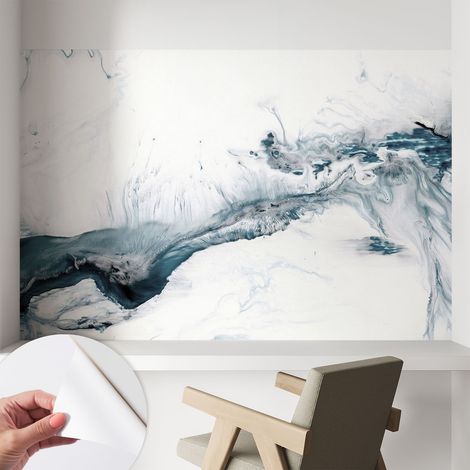 Papier peint adhésif décoratif avec colle pour salon chambre et bureau Installation rapide Élégance abstraite 104x70 cm (1/5)