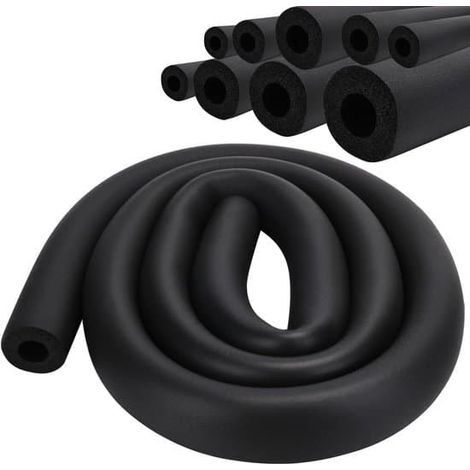 Tube isolant en mousse de caoutchouc pour tuyaux et tubes en cuivre - Noir (1/5)