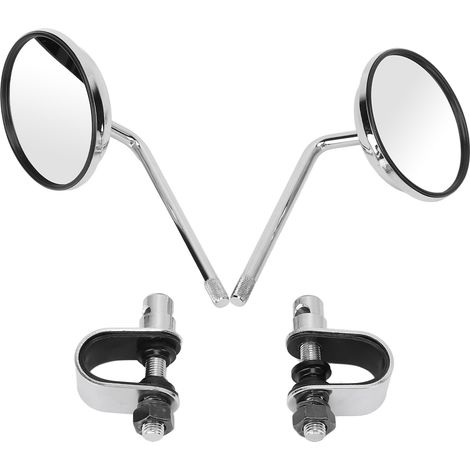 Rétroviseurs moto Suzuki réglables, fixation guidon par clips, paire latérale robuste (1/5)