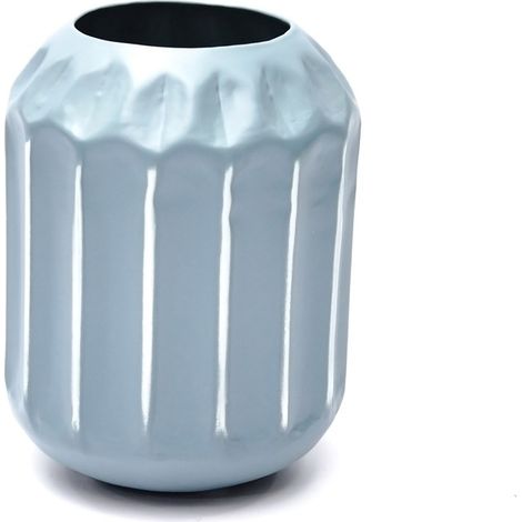 Vaso decorativo Wanda in ferro grigio opaco (1/2)