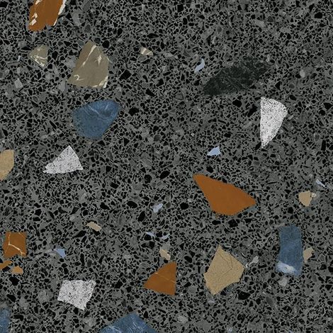 Carrelage Aspect terrazzo Straci noir granito 60x60 cm (1/3)