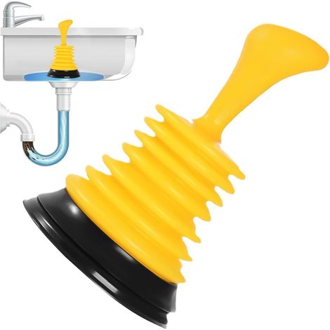 Ventouse pour évier Débouchage Douche Déboucheur Siphon De Sol Pour Propriétaires Plombiers Restaurants Bureau À Domicile Appartement Café Salle De Bain Buanderie (1/5)