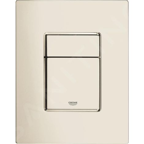 Grohe – Plaque de commande WC Skate Cosmopolitan – 156 x 197 mm – ABS nickel – Démarrage et arrêt pour vanne de vidange pneumatique-ARCAN (1/4)