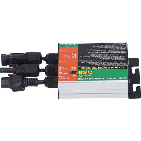 Onduleur solaire MPPT raccordé au réseau, à onde sinusoïdale pure, en alliage d'aluminium, micro-onduleur solaire raccordé au réseau AC120V 300W (1/5)