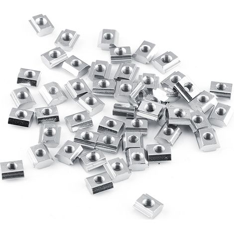 Vernickelte Gleitmutter aus Kohlenstoffstahl für Zubehör aus Aluminiumprofilen (EU20 M4)