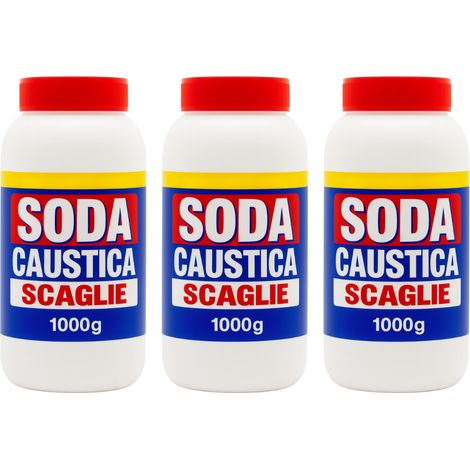 Soda caustica in scaglie disincrostante multiuso formato 1 kg pezzi 3 prod tipo 2 - confezione 1 (1/5)