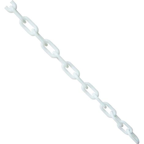 Barrière en plastique pour clôture de jardin décorative 6 mm x 5 m (5 couleurs, blanc) (1/5)